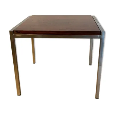 Table d'appoint chrome - rosewood