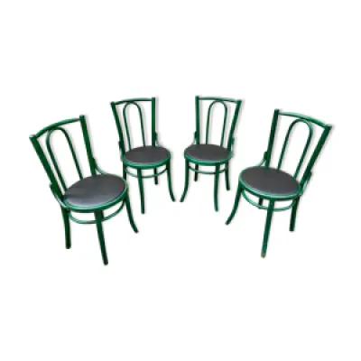 Set de 4 chaises restaurant - bistrot bois