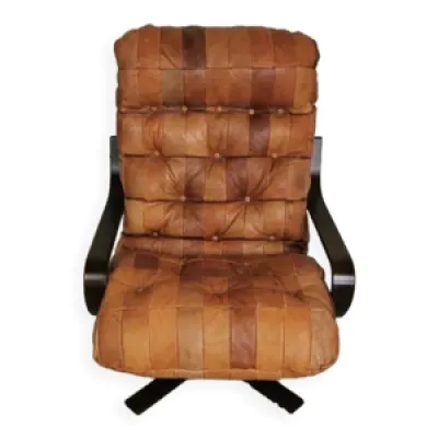 fauteuil pivotant cuir - scandinave