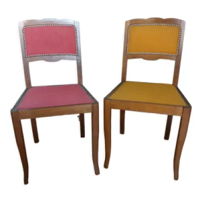 2 chaises tapissées