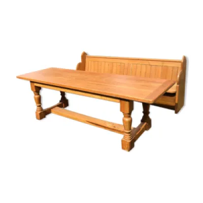 Table en bois et son - banc