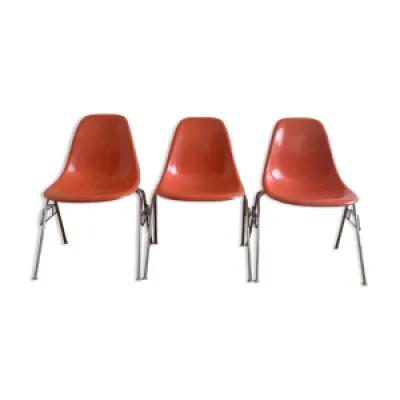 Trio de chaises DSS Eames - 1955