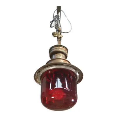 Lanterne en verre et - 1900