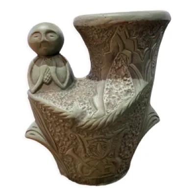 Vase anthropomorphe ethnique - cuite