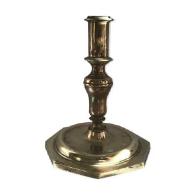 Bougeoir 17ème siècle - bronze laiton