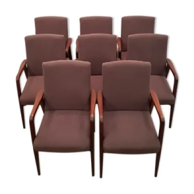 Ensemble de 8 fauteuils - danois