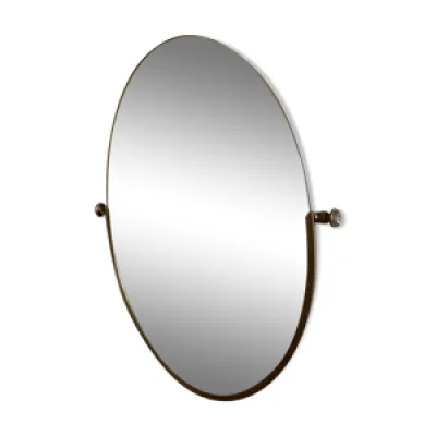 Miroir oval inclinable