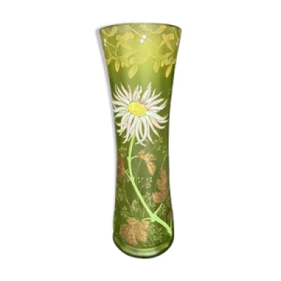 Vase en verre émaillé - art nouveau