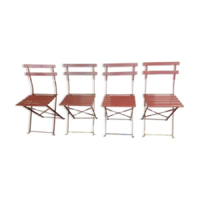 4 chaises pliantes de square