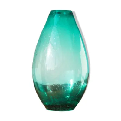 Vase turquoise, effet - bulles