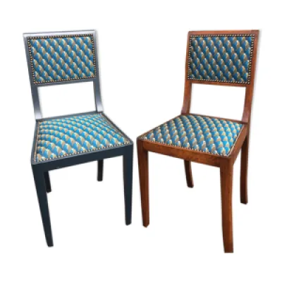 chaises anciennes relookées - tissu