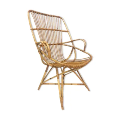 fauteuil rotin Van Rohe - 1960