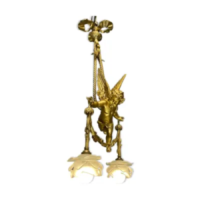 Suspension ancienne ange - bronze 1900