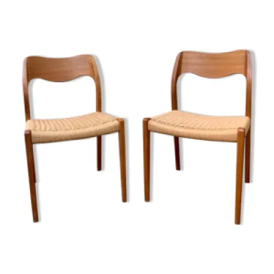 2 chaises scandinaves