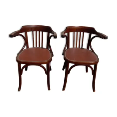 paire de fauteuils bistrot - baumann