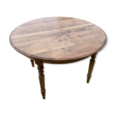 Table ronde style Louis - merisier
