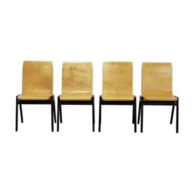 Set de 4 chaises empilables - roland