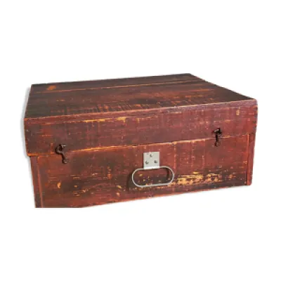 Boîte en bois peint - ancienne