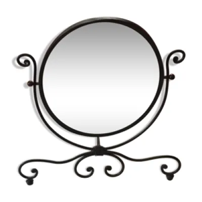 Miroir ovale pivotant
