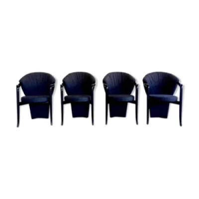 Set of 4 chairs Pietro - 1980s