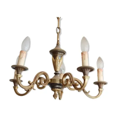 Lustre style Louis XV - branches bronze