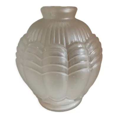 Vase boule Espaivet art - verre blanc