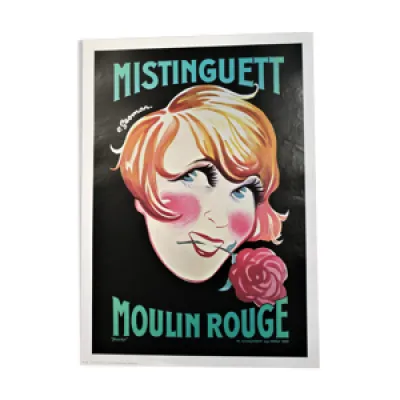 Affiche Mistinguett - moulin