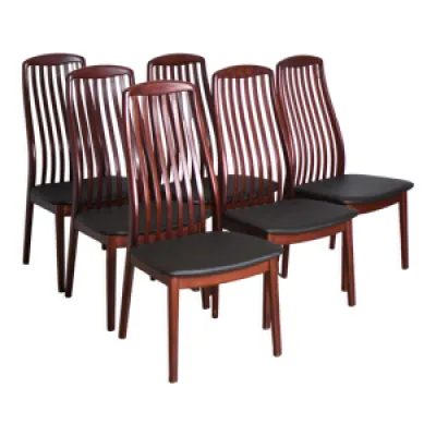 Six chaises fabriquées - danemark