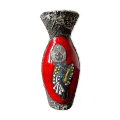 Vase fat lava San Marino - floral
