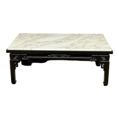 Table basse chinoise - plateau marbre