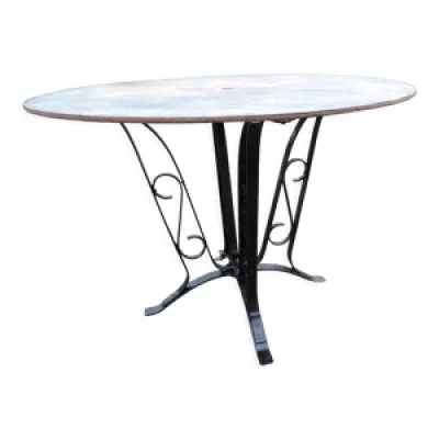 Table ronde ancienne - fer