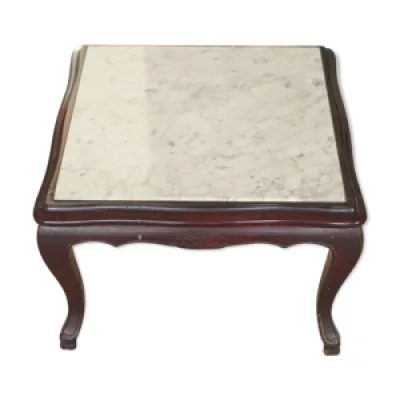 Table basse en ébène - marbre