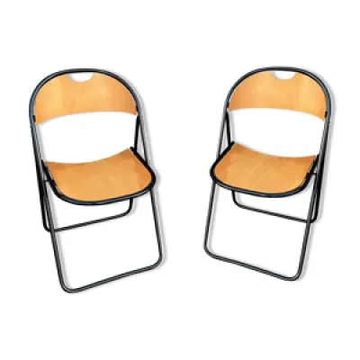 Duo de chaises pliantes - bois