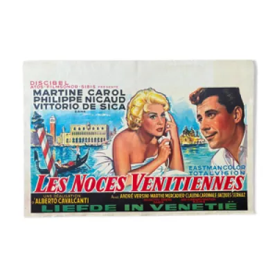 Affiche belge Les noces vénitiennes