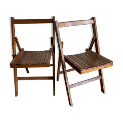 Duo de chaises pliantes