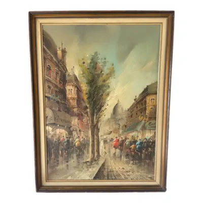 peinture Montmartre signée