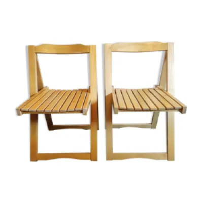chaises pliantes en bois