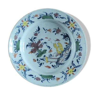 Plat ancien Delft XVIIe - chinois
