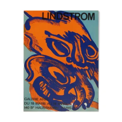 Affiche Bengt Lindstrom - 1968