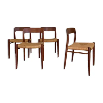 Set 4 chaises de Niels - 1960