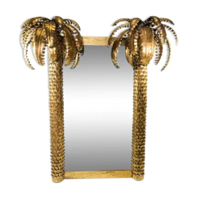 Miroir palmier en métal