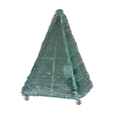 Lampe pyramide en verre - 1970s