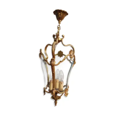 Lustre lanterne ancienne - bronze