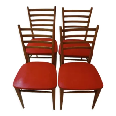 4 chaises en bois style - scandinave