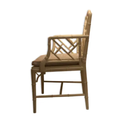 fauteuil en faux bambou