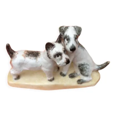 Sculpture zoomorphe céramique - chiens
