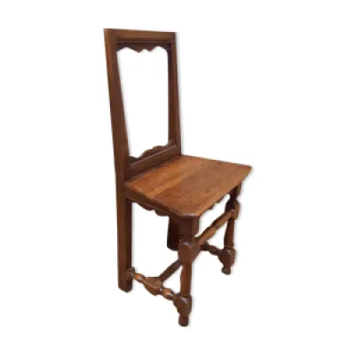 Chaise escabeau en bois