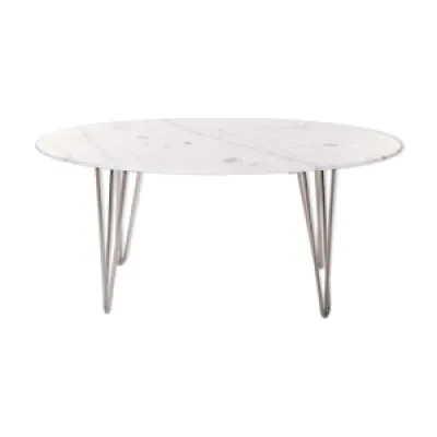 Table basse ovale en - marbre