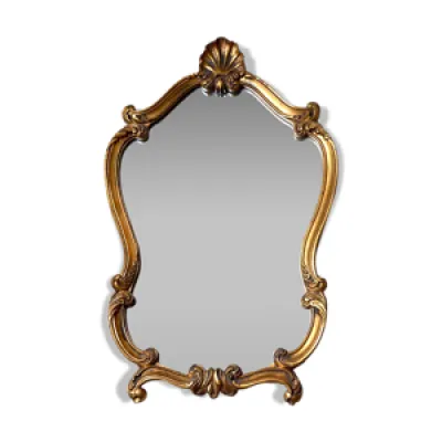 Miroir baroque doré - h75cm