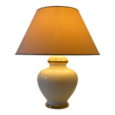Lampe de table ceramique craquelee